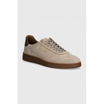 Gant sneakers din piele intoarsă Cuzmo culoarea bej, 29633644 G24