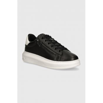 Karl Lagerfeld sneakers din piele KAPRI MENS culoarea negru, KL52564