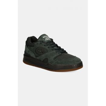 Lacoste sneakers din piele Lineshot culoarea verde, 48SMA0026