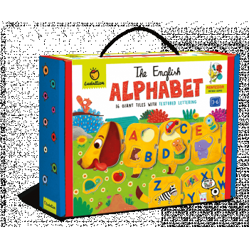 Joc Montessori - Puzzle Alfabet , Catelul Prietenos, 3-6 ani, Ludattica