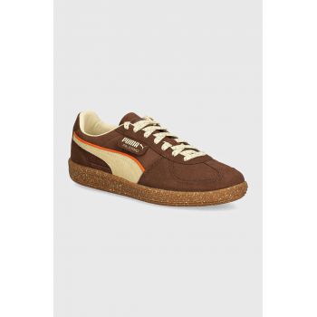 Puma sneakers din piele intoarsă Palermo Cannoli culoarea maro, 398382