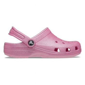 Saboti Crocs Classic Glitter Clog Kids Roz - Pink Tweed Glitter