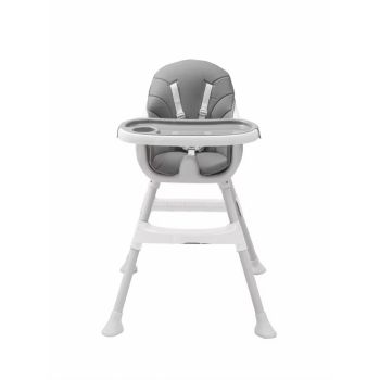 Scaun de masa Little Mom 3in1 cu cos pentru accesorii Modern Grey