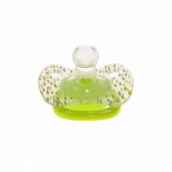 Suzeta silicon rotunda Minut Baby 0-6 + verde