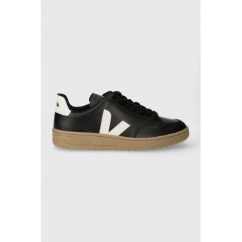 Veja sneakers din piele V-12 culoarea negru, XD0203638