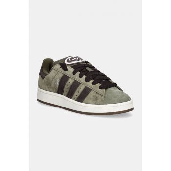 adidas Originals sneakers din piele intoarsă Campus 00s culoarea verde, ID1418