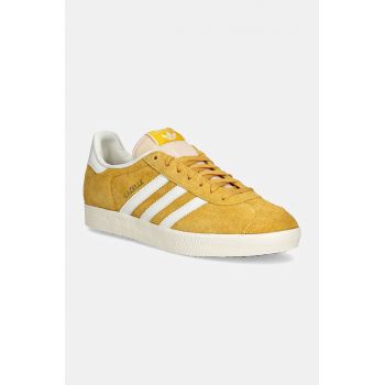 adidas Originals sneakers din piele intoarsă Gazelle culoarea galben, IF9654