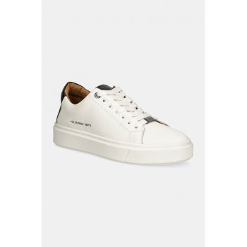 Alexander Smith sneakers London culoarea alb, ALBALDM9010WBK