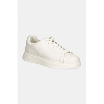 BOSS sneakers din piele Bulton culoarea alb, 50529543