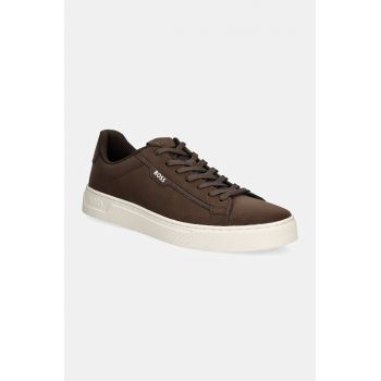 BOSS sneakers Rhys culoarea maro, 50529532