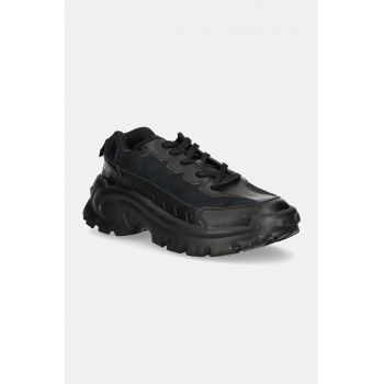 Caterpillar sneakers din piele INTRUDER ESSENTIAL culoarea negru, P726092