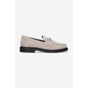 Filling Pieces mocasini din piele întoarsă Loafer Suede culoarea gri, 44222791108