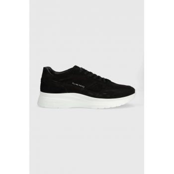 Filling Pieces sneakers din piele întoarsă culoarea negru