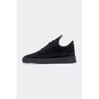 Filling Pieces sneakers din piele întoarsă culoarea negru