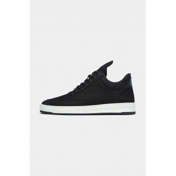 Filling Pieces sneakers din piele întoarsă Low top Base culoarea negru, 10120591861