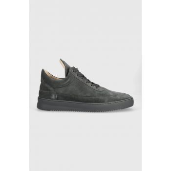 Filling Pieces sneakers din piele întoarsă Low top Suede culoarea gri