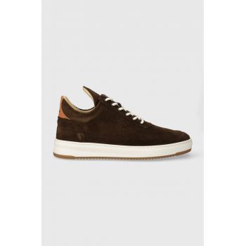 Filling Pieces sneakers din piele întoarsă Low top Suede culoarea maro