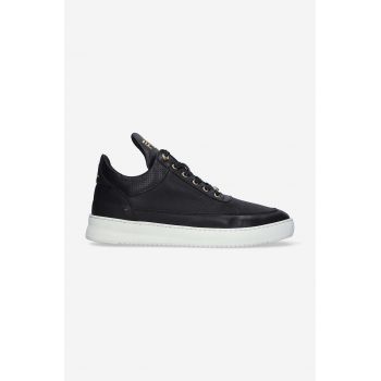 Filling Pieces sneakers din piele nLow top Aten culoarea negru, 10126591861