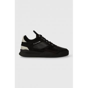 Filling Pieces sneakers din piele Low top Ghost Paneled culoarea negru, 10120631284