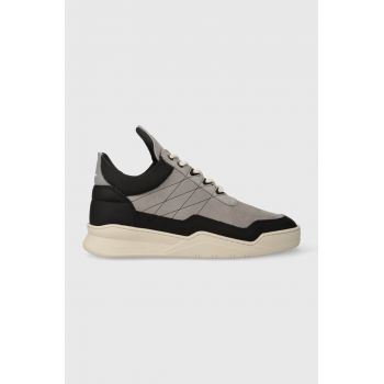 Filling Pieces sneakers din piele Low Top Tweek culoarea gri, 10127681878