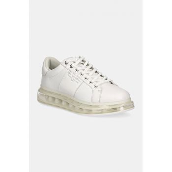 Karl Lagerfeld sneakers din piele KAPRI KUSHION culoarea alb, KL52626