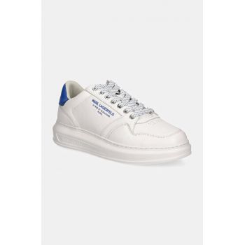 Karl Lagerfeld sneakers din piele KAPRI MENS culoarea alb, KL52537R