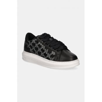 Karl Lagerfeld sneakers din piele KAPRI MENS culoarea negru, KL52511A