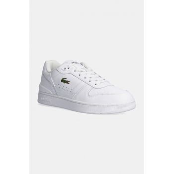 Lacoste sneakers din piele T-Clip Set culoarea alb, 48SMA0031