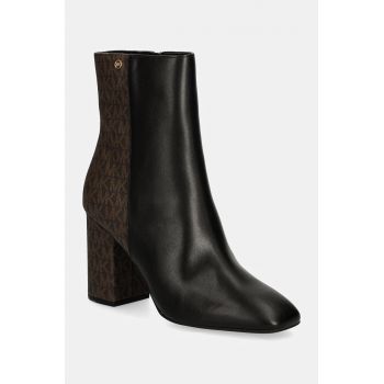 MICHAEL Michael Kors botine Hazel femei, culoarea negru, cu toc drept, 40F4HZHEFL.007