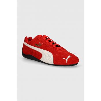 Puma sneakers din piele intoarsă Speedcat OG culoarea rosu, 398846