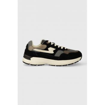 Stepney Workers Club sneakers Amiel S-Strike Suede Mix culoarea negru, YP01015