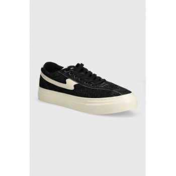 Stepney Workers Club sneakers din piele intoarsă Dellow S-Strike Cup Raw Suede culoarea negru, YA15017