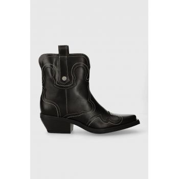 Steve Madden cizme de piele Waynoa femei, culoarea negru, cu toc drept, SM11003072