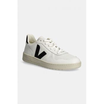 Veja sneakers din piele V-10 culoarea alb, VX0200005B