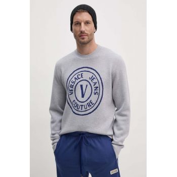 Versace Jeans Couture pulover de lana barbati, 77GAFM02 CMH42