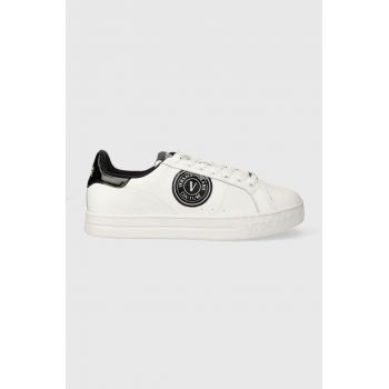 Versace Jeans Couture sneakers din piele Court 88 culoarea alb, 76YA3SK1 ZPA59 L02