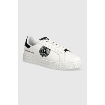 Versace Jeans Couture sneakers din piele Court 88 culoarea alb, 77YA3SK1 ZP332 L02