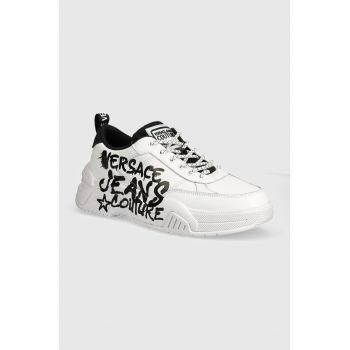 Versace Jeans Couture sneakers din piele Stargaze culoarea alb, 77YA3SF1 ZP328 003