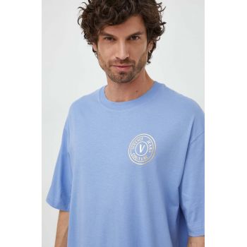 Versace Jeans Couture tricou din bumbac barbati, cu imprimeu