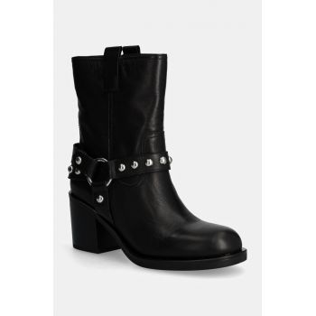 Aldo cizme de piele ALBAI femei, culoarea negru, cu toc drept, 13848384 ALBAI