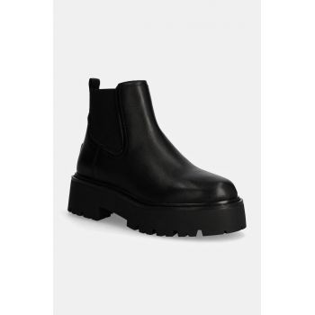 Aldo ghete chelsea de piele THALELITH femei, culoarea negru, cu platforma, 13806102 THALELITH