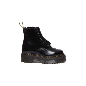 Dr. Martens bocanci de piele Sinclair FL femei, culoarea negru, cu platforma, DM31213001