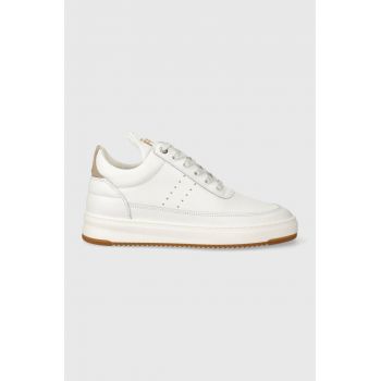 Filling Pieces sneakers din piele Low top Bianco culoarea alb, 10127791921