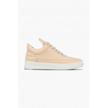 Filling Pieces sneakers din piele Low top culoarea bej, 25127541888