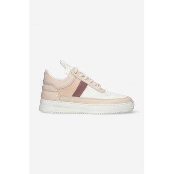 Filling Pieces sneakers din piele Low top Game culoarea bej, 10133151888