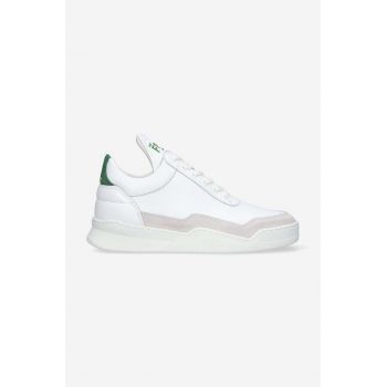 Filling Pieces sneakers din piele Low top Ghost culoarea alb, 10120631926