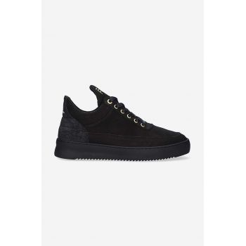 Filling Pieces sneakers din piele Low top Ripple Ceres culoarea negru, 25127261847