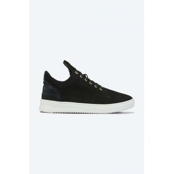 Filling Pieces sneakers din piele Low top Ripple Ceres culoarea negru, 25127261861