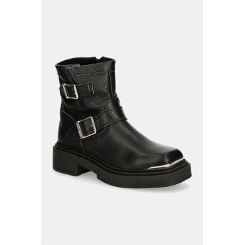 Steve Madden cizme de piele Choice femei, culoarea negru, cu platforma, izolare usoara, SM11003227