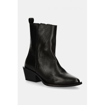 Steve Madden cizme de piele Xylena femei, culoarea negru, cu toc drept, SM11003317